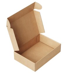 Kilitli Küçük Ürün Kutusu 9,5x9,5x3 cm kraft - 2